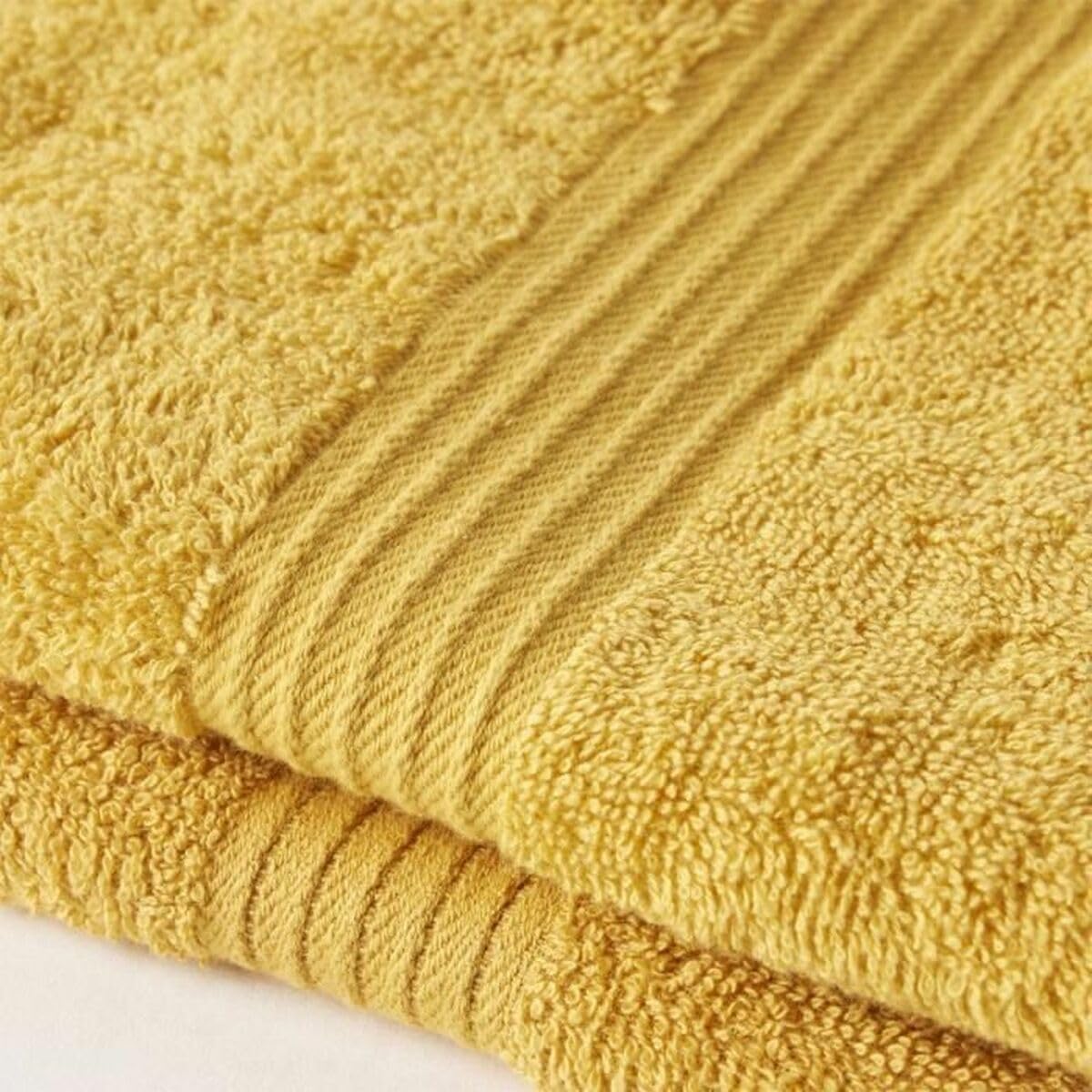 TODAY Set of 2 Hand Towels 50 x 90 cm 100% Cotton Ochre