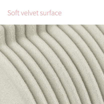 ManGotree 11" Baby Velvet Hangers Non-Slip Kids Hangers 15 Pack Beige
