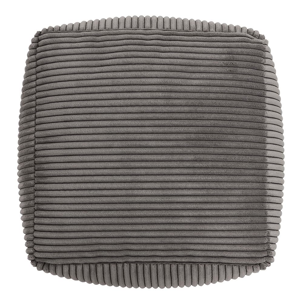 icon Amara Small Cord Bean Bag Footstool with Filling Included, Grey