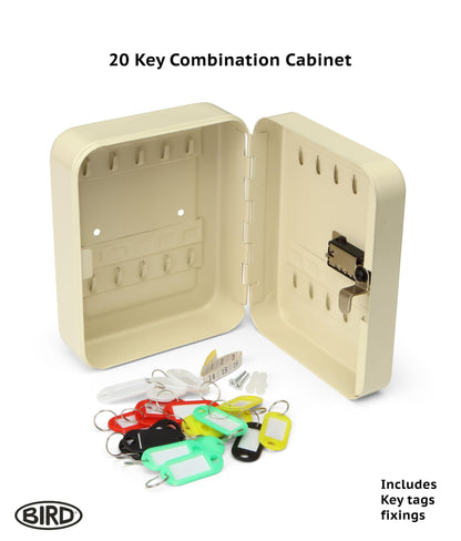 BIRD Combination Key Cabinet Cream, 20 Key