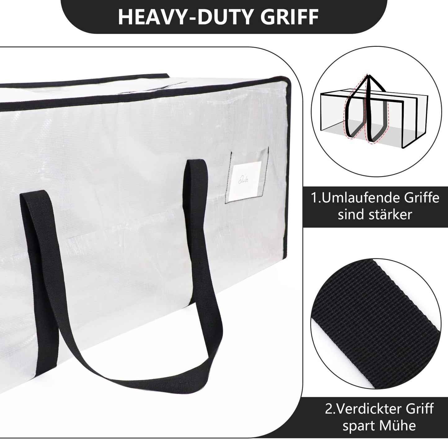 Dntorx 8 Pack 120L Moving Bags Heavy Duty Storage Bag Dorm Moving Essential