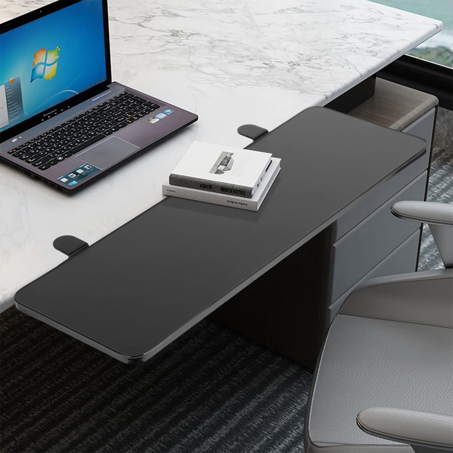 awagas Ergonomics Desk Extender Tray, 65cm x 25cm Keyboard Tray