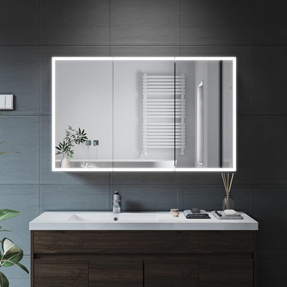ELEGANT Bathroom Mirror Cabinet with Bluetooth & Shaver Socket, 1050x650mm
