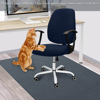 FYTXSZ Chair Covers Spandex Office Computer Chair Cover Stretch Removable Washable Rotate Swivel Chair Protective Covers Navy Blue