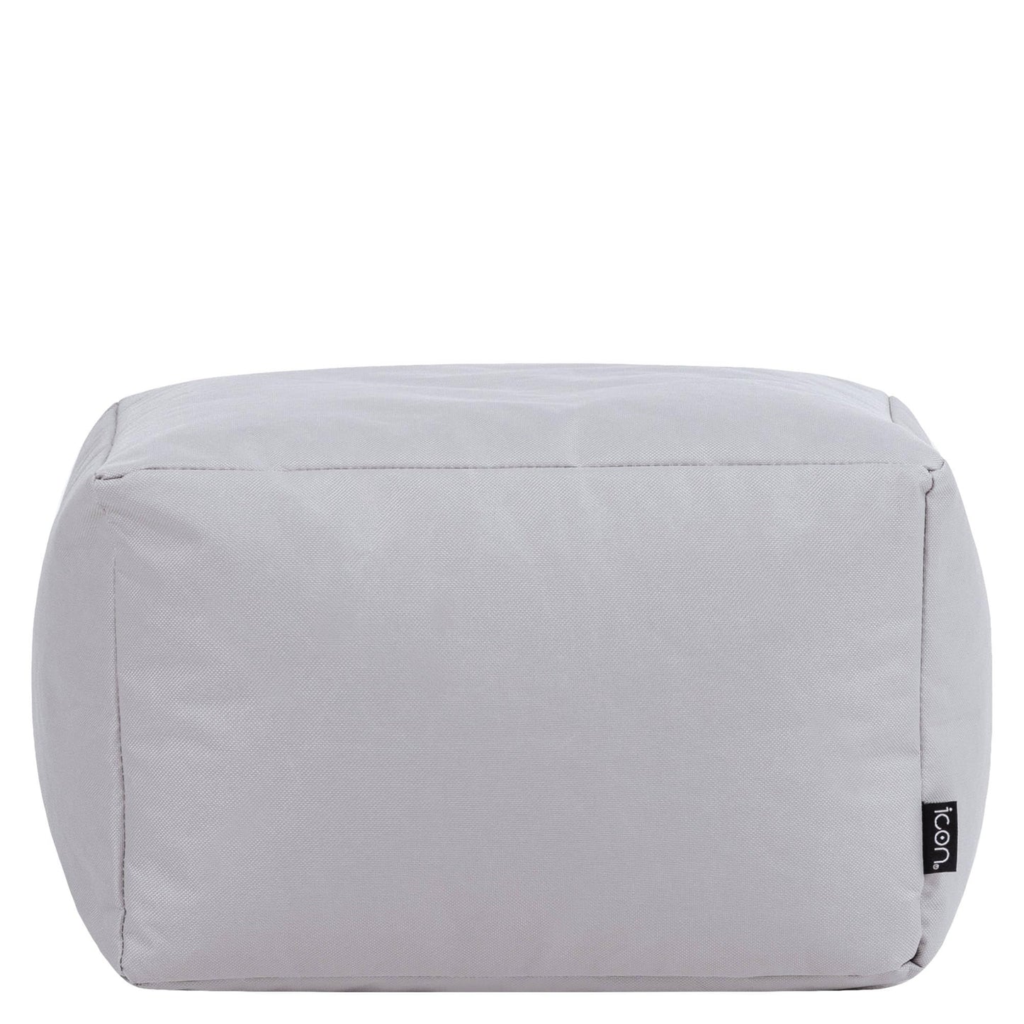 Bean Bag Bazaar Outdoor Bean Bag Footstool with Filling Included, Grey