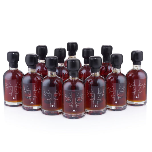 12 x 50 ml Escuminac Maple Syrup (Late Harvest, Dark-Robust Taste)