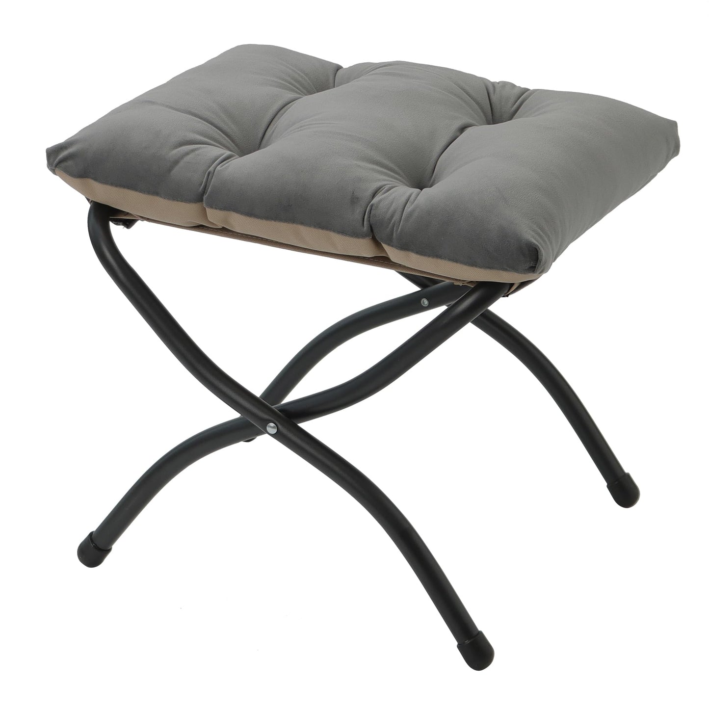 Mordchil EU 15"(H) Folding Ottoman, Foldable Footrest Stool, Portable Small Foot Stool for Couch, Collapsible Foot Rest Ottoman for Sofa
