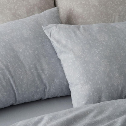 Burrito Blanco Cotton Flannel Sheets, Blue, Ancho de 135 cm