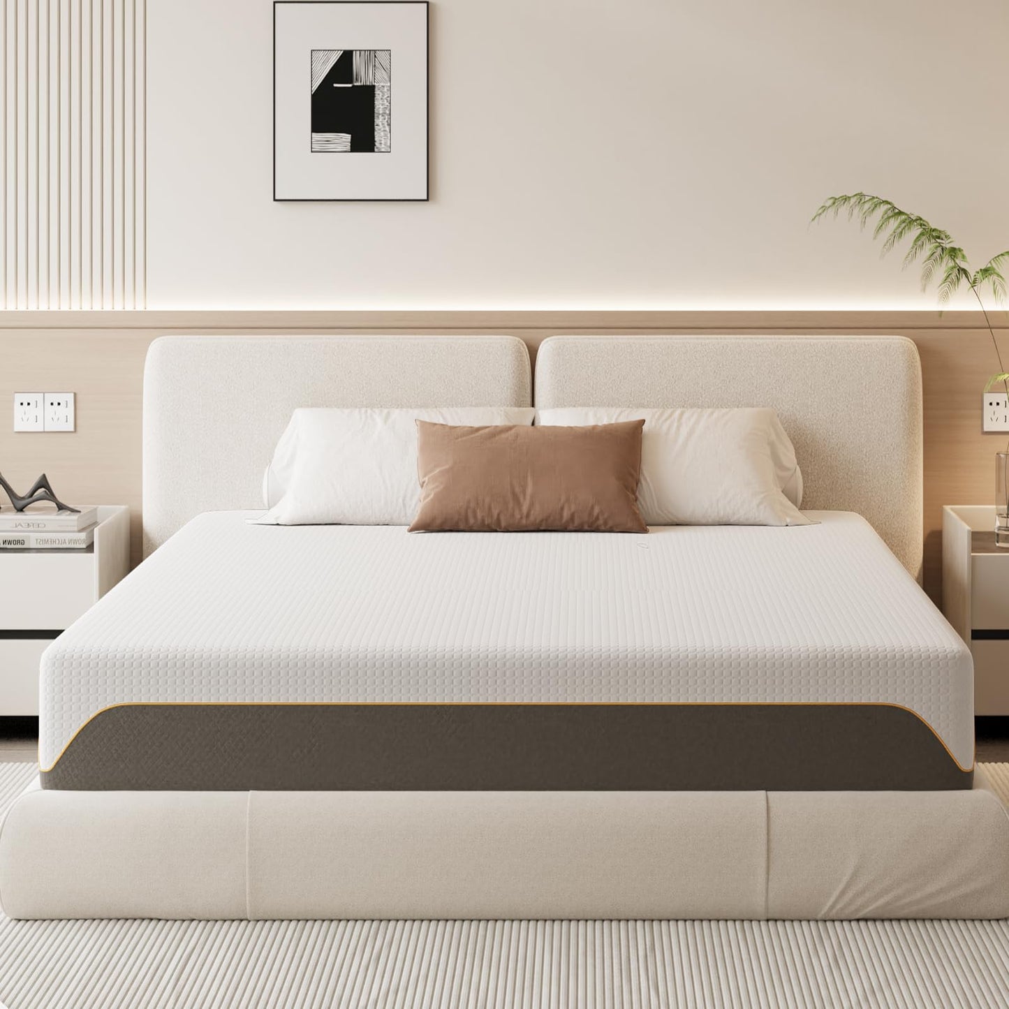 Doubleslee Memory Foam Mattress, 4FT Small Double Mattress, 120x190x15cm