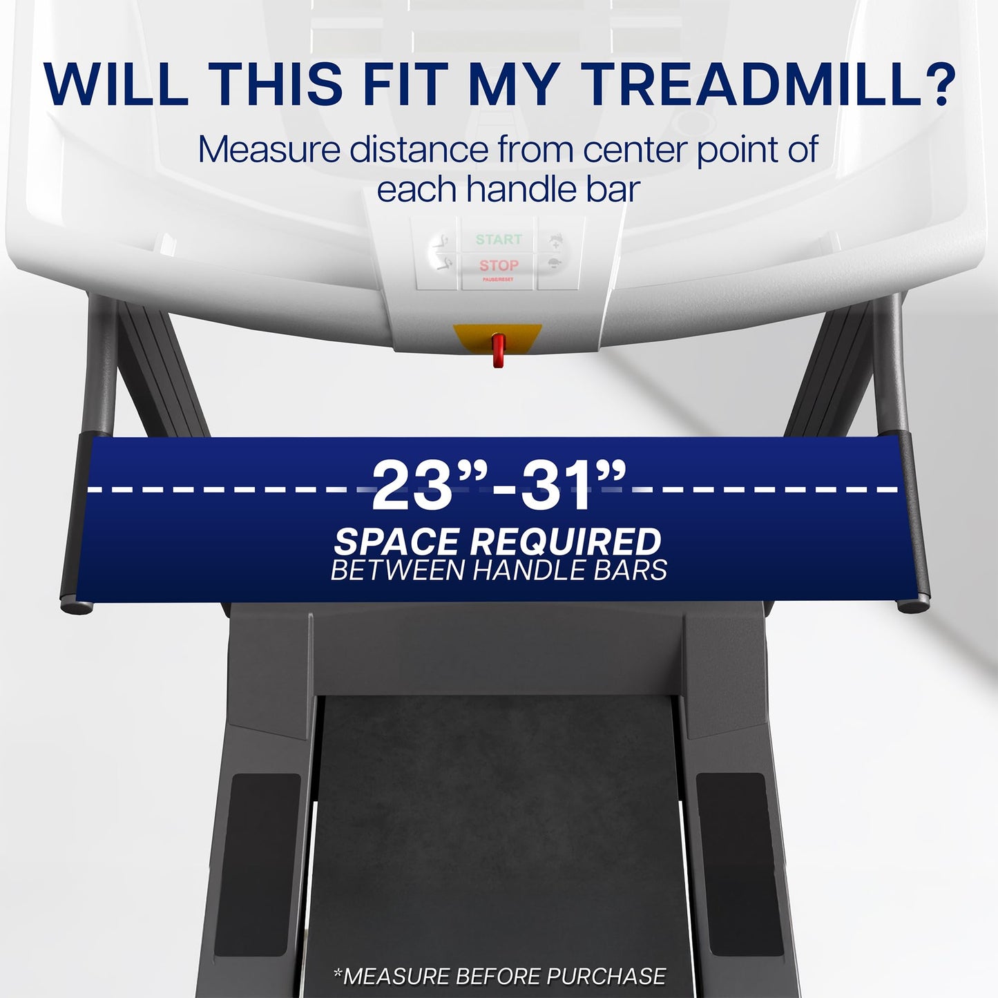 VIVO Universal Treadmill Desk, Ergonomic Platform for Notebooks, Tablets, Laptops, and More, Workstation for Treadmill Handlebars up to 31 inches