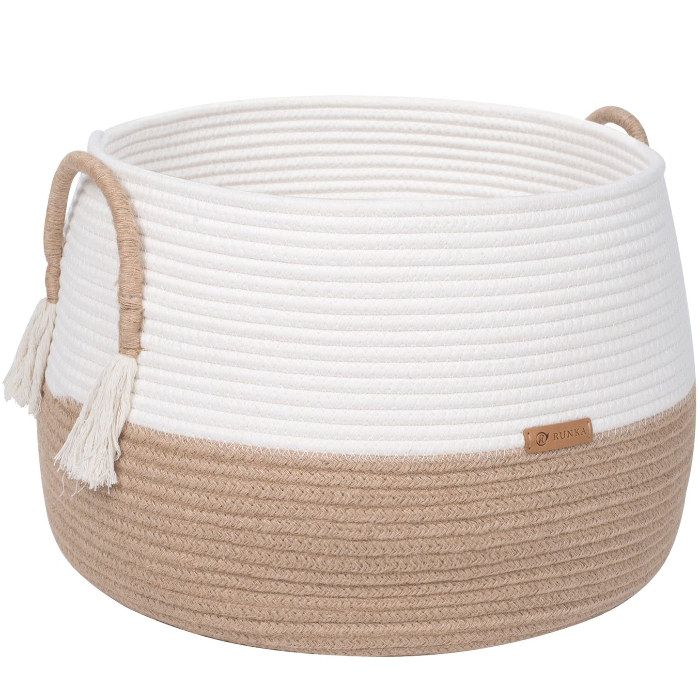 R RUNKA Cotton Rope Basket 38 x 40 x 30 cm