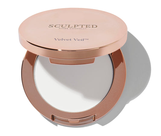 Velvet Veil Pressed Setting Powder from Sculpted by Aimee - 10g Travel Friendly, Compact, Translucent Face Powder to Regulate Shine and Prolong Makeup