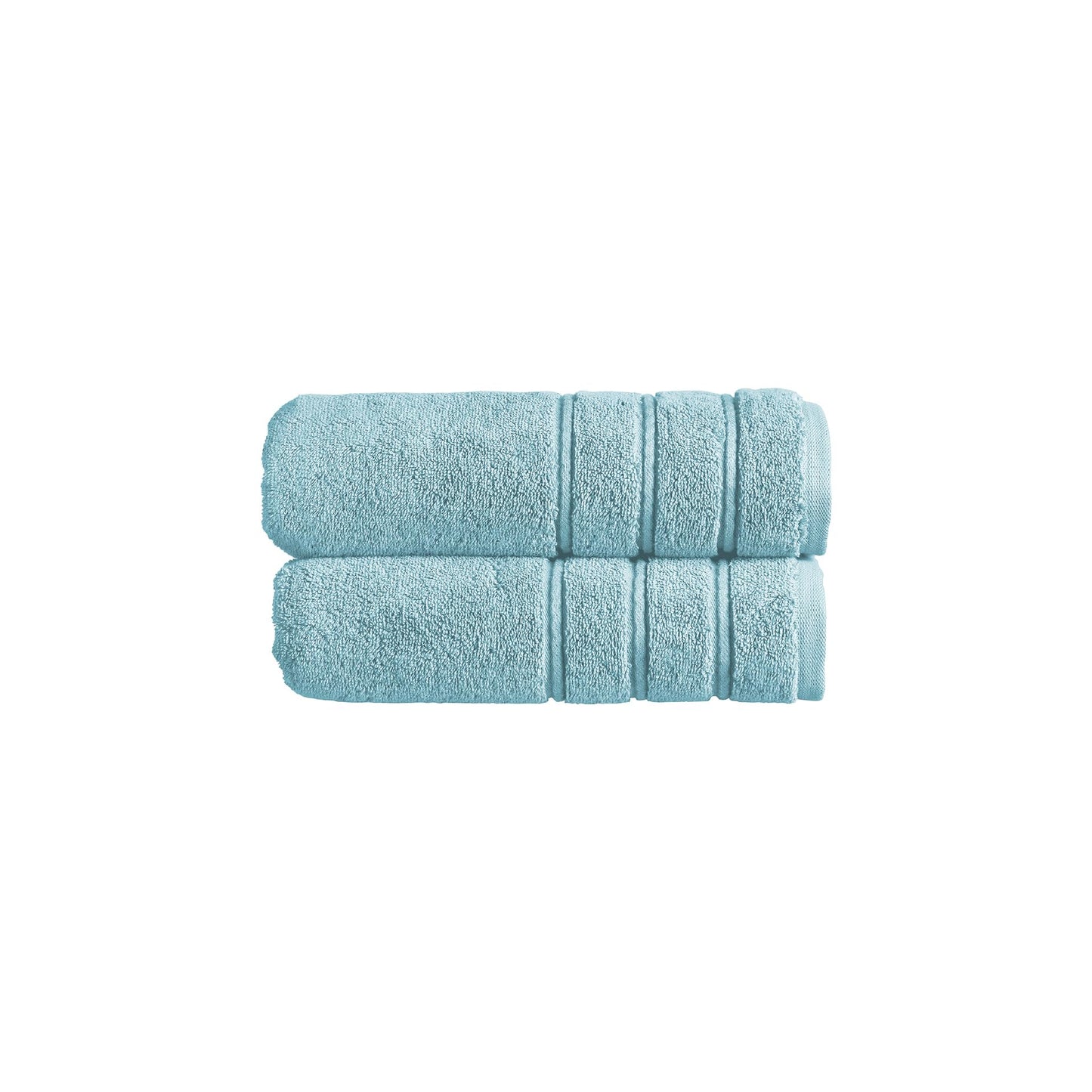 Christy Antalya Large Bath Towels | Set of 2 | 100% Turkish Cotton | 600GSM | Soft Plush Luxury Towel Set | 70cm x 125cm | Quick Dry | Ocean Blue