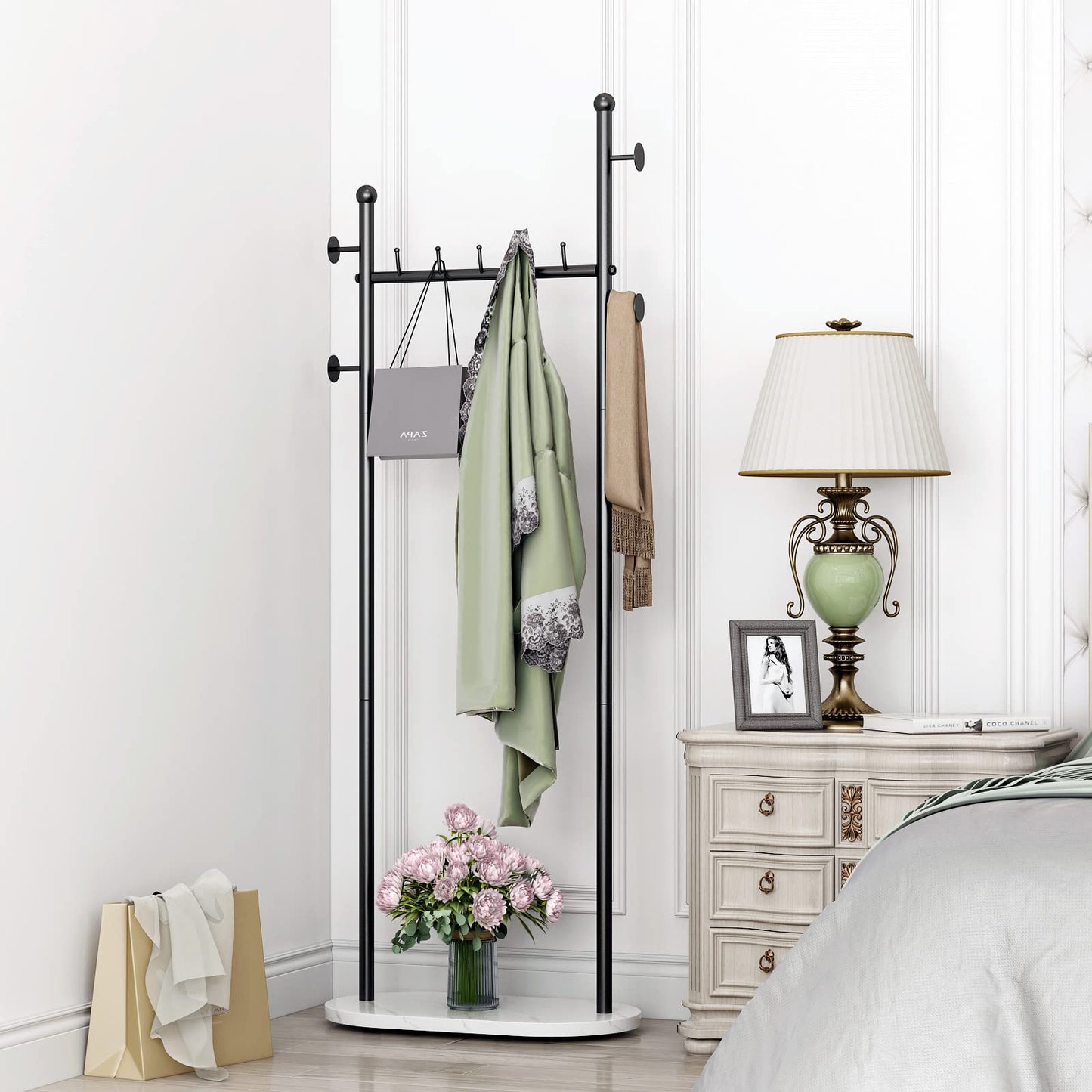 DR.IRON black coat rack clothing racks