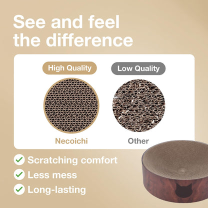 NECO ICHI CATS FIRST Necoichi Cozy Cat Scratcher Bowl (Dark Cherry)