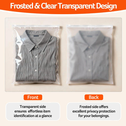 30Pcs Large Ziplock Bags 50x40cm Plastic Reusable Zip lock Bags