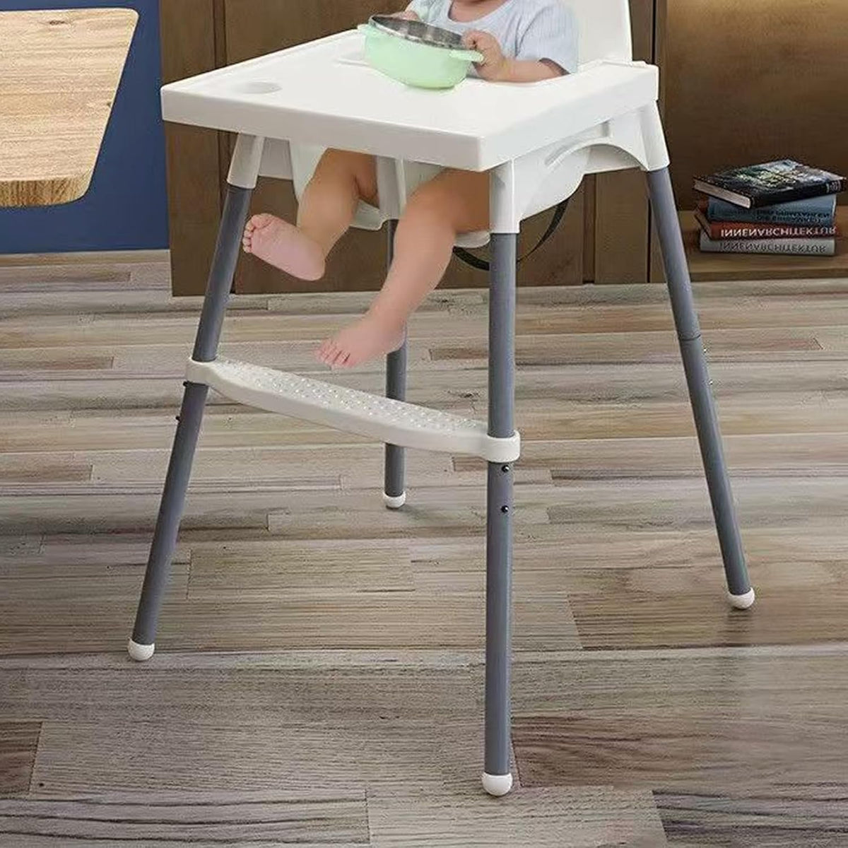 HANQ High Chair Footrest, Adjustable Height Baby Highchairs Pedal Portable Foot Rest for Baby HighChair Accessories