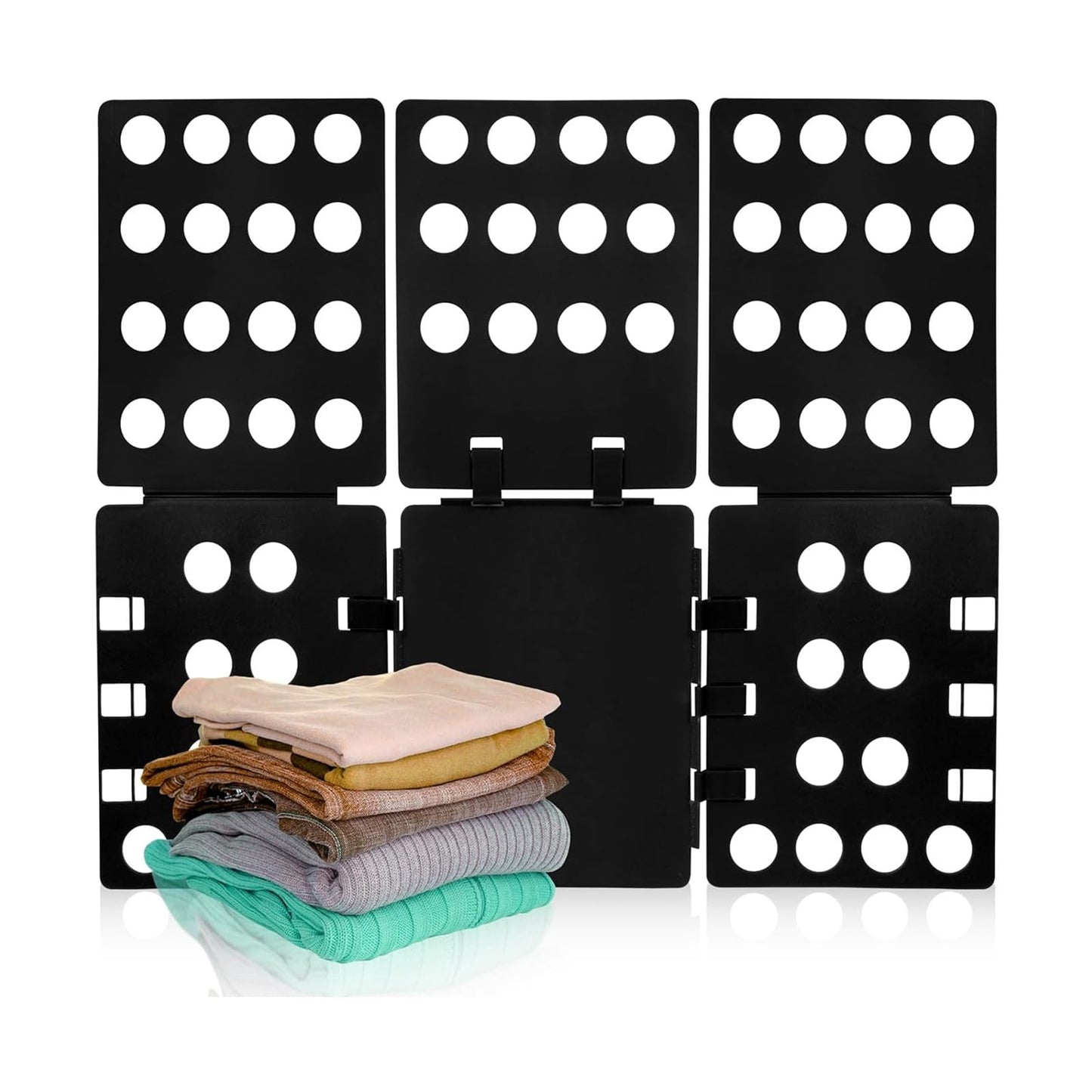 Elegance-go Laundry Folding Board Clothes,Clothes Folding Board T Shirt Folder,Adjustable Clothes Folder,Plastic Laundry Folder Aid for Kid Adults