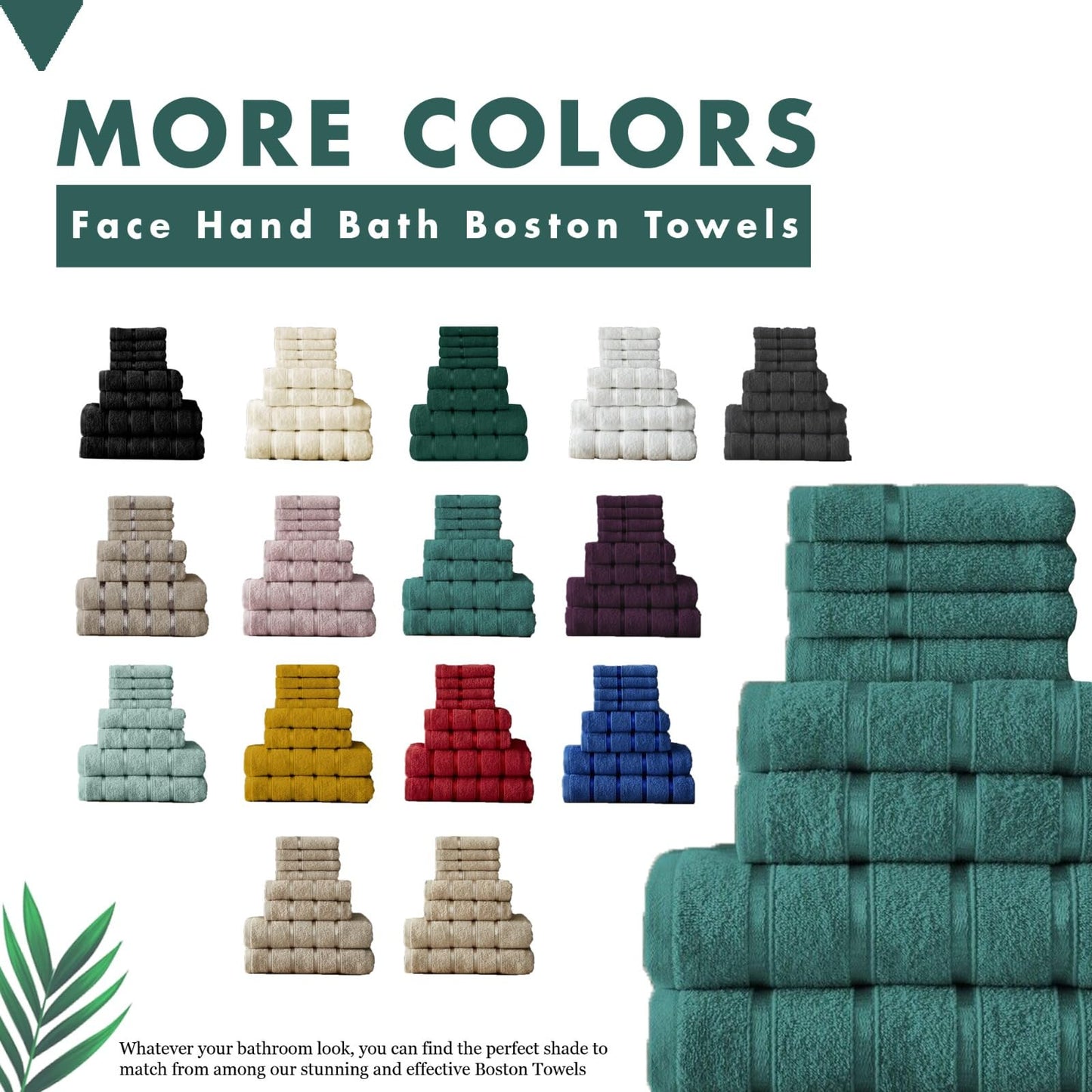 FAIRWAYUK 8-Piece Towels Bale Set for Bathroom, Ultra Soft Premium Quality Water Absorbent Towel Gift Sets, 100% Egyptian Cotton
