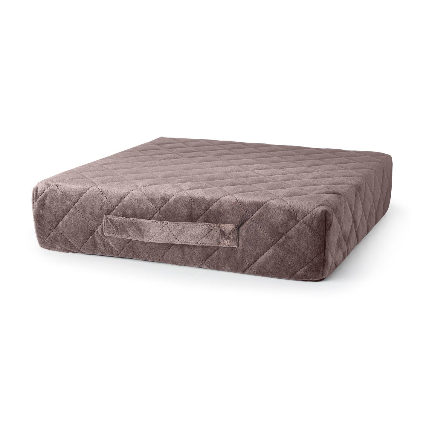Homemate Tru-Boost Orthopaedic Support Armchair Booster Cushion Seat Chair Riser 45 x 45 x 10cm Washable Soft Quilted Velvet Feel Zipped Cover