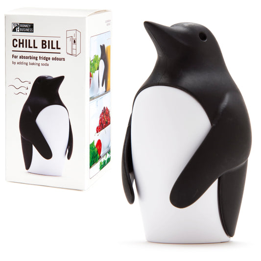 Monkey Business Chill Bill Refrigerator Deodorizer, Baking Soda Holder for Refrigerator, Cute Fridge Deodorizer, Refrigerator Odor Eliminator