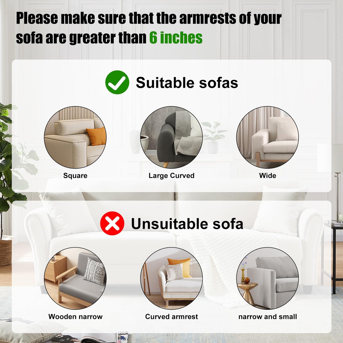 Seahelms Sofa Couch Cup Holder Silicone Sofa Arm Tray with Dual Side Pockets Anti-Slip Desk Chair Sofa Armrest Organizer Sofa Drink Holder for
