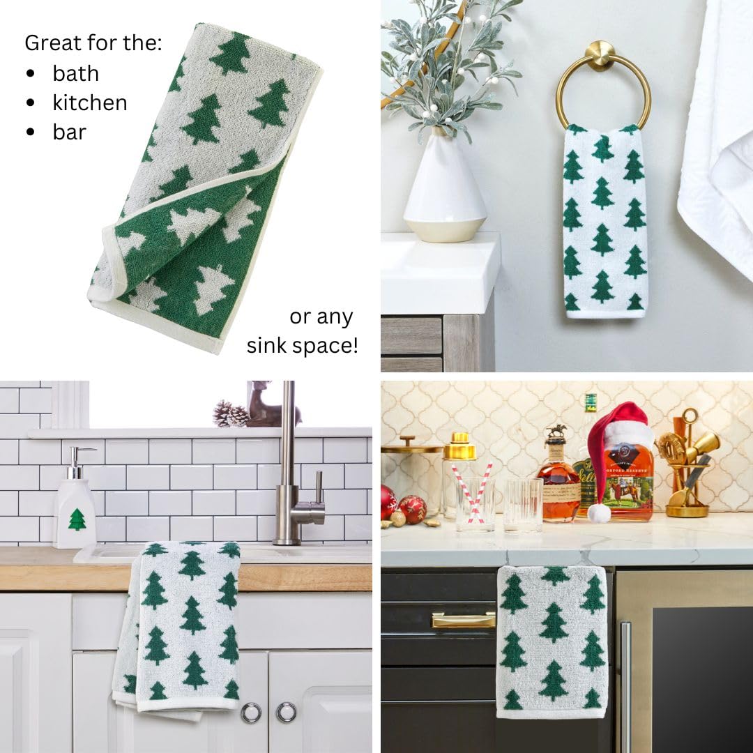 SKL Home Holiday Trees Hand Towel, 2-Pack
