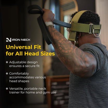 Iron Neck Alpha Harness - Advanced Adjustable Head and Chin Strap - Ultimate Neck Trainer for Home and Gym