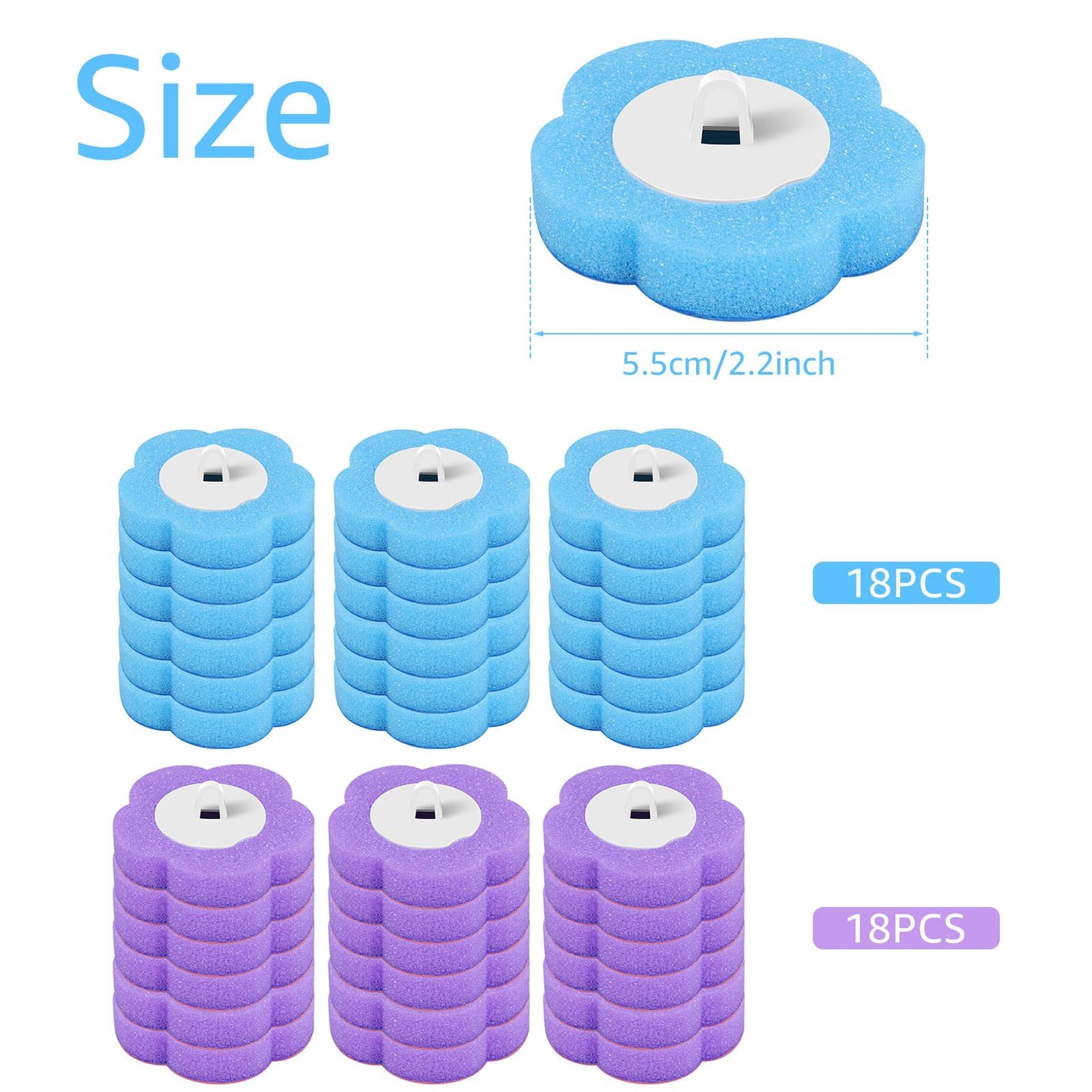 36 PCS Toilet Brush Replacement Head, Toilet Wand Refill Pads,Toilet Brush Refills Pads, Toilet Wand Replacement Heads