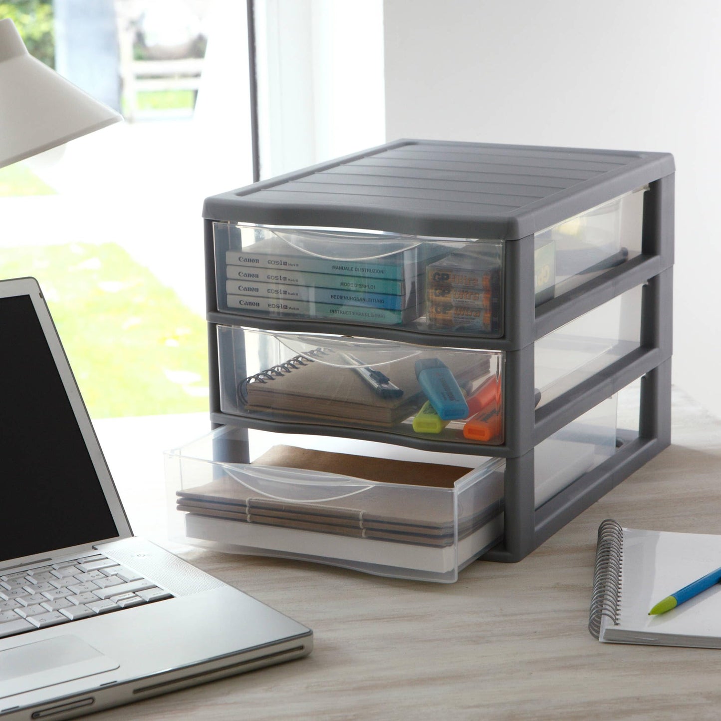 Sundis Orgamix A4 3 Drawers, Grey