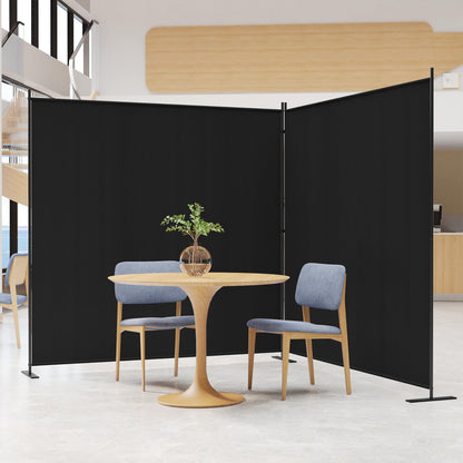 C-Hopetree 2 Panels Room Divider, 180cm Tall Indoor Folding Privacy Screen, Portable Partition Separator, Freestanding Separation Temporary Wall for