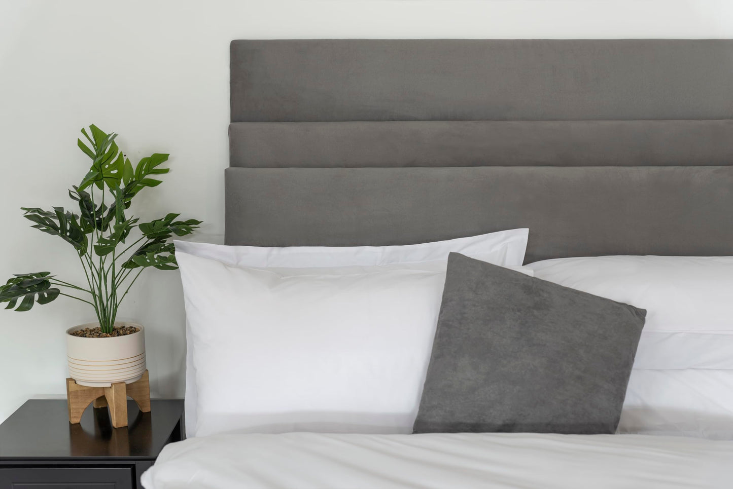 Belledorm Headboard Wrap (Charcoal, Double)