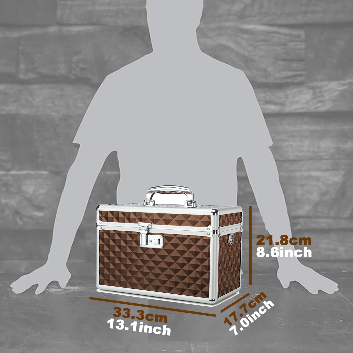 HEWEI WORKS Medication LockBox with Key, Lockable Medicine Storage Box, Security Lock Box, Medical Organizer