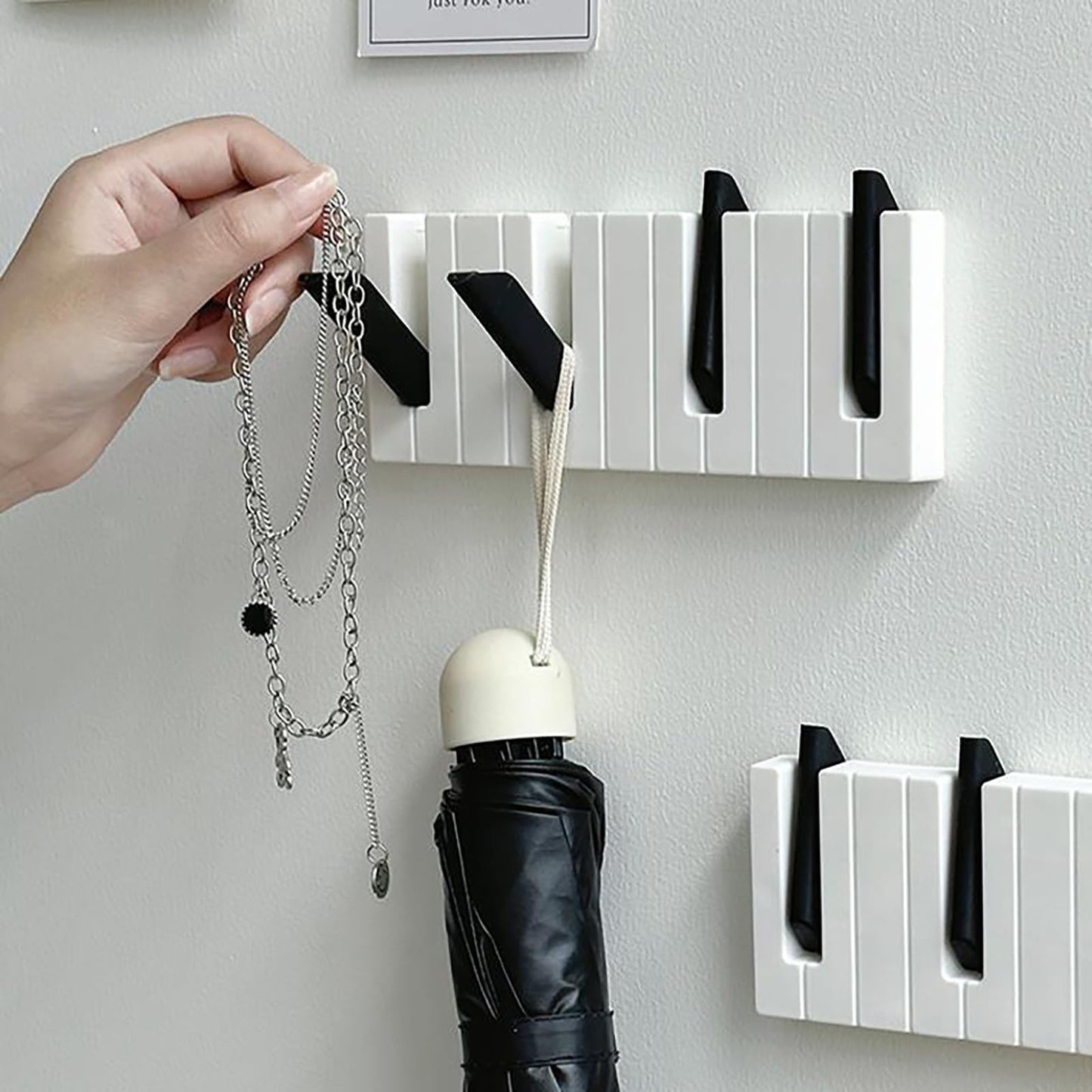 Kaizuca 2 Pack Self-Adhesive Coat Hooks, Creative Wall Hooks, Multi-Purpose Sticky Hooks for Bathroom, Wardrobe, Kitchen and Daily Essentials