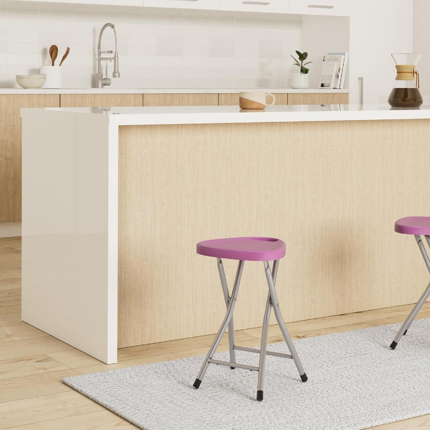 Gedy - Tabouret REPLIABLE Plastic/MÉTAL Lilas - Gedy - G-CO757900300
