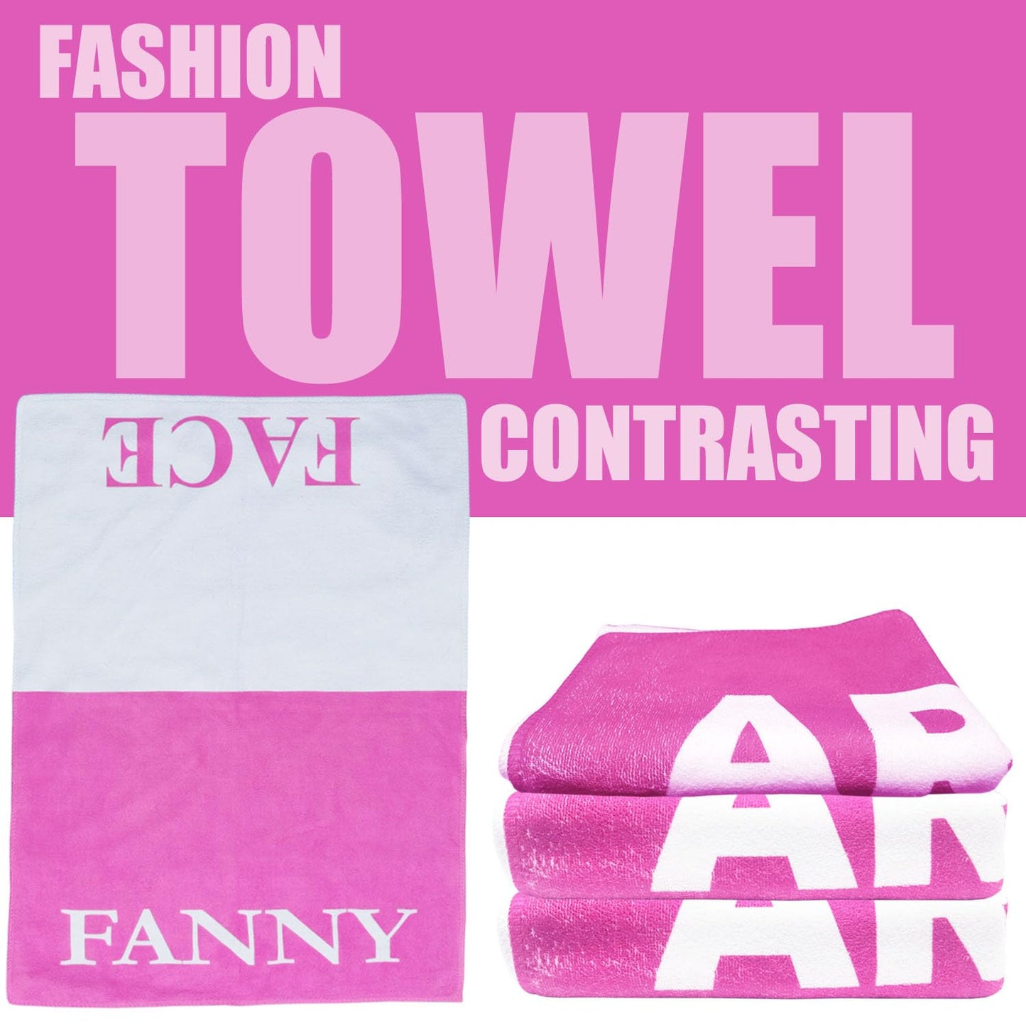 Gadgetking FANNY FACE TOWEL wipes Ladies Gift For Her Birthday Mum Girlfriend Wife Novelty Rude Funny Womens 40TH 50TH 50TH Adult Christmas Stocking