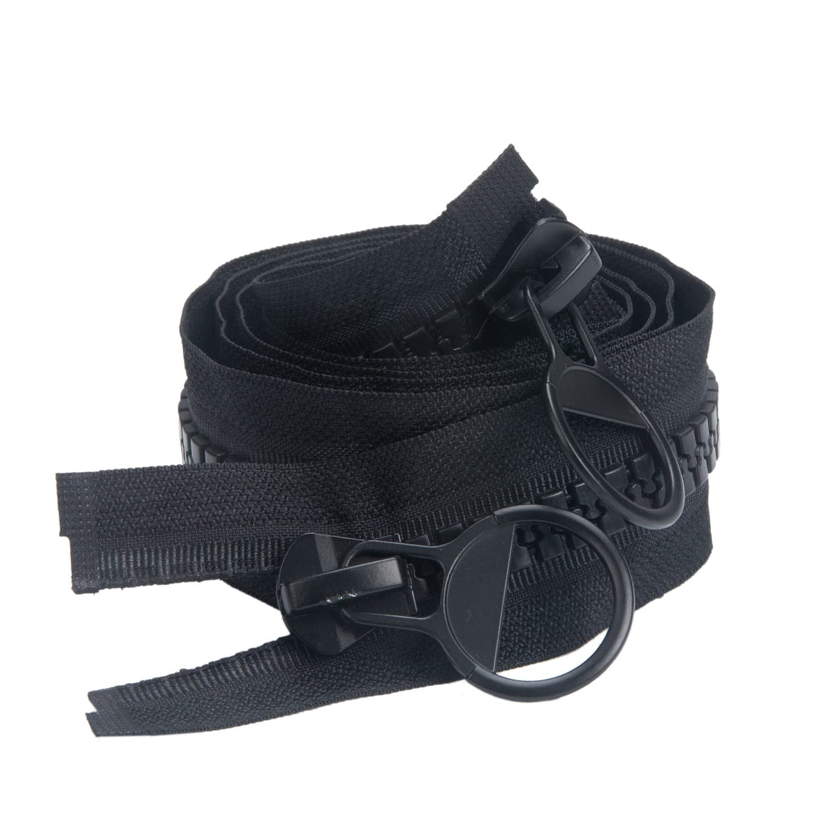2-Way Zipper Fastener in Plastic - 75 cm #15 - Large Black Zipper - For Coat, Down Jacket, Jackets TXZWJZ 75 cm, 2 Ways
