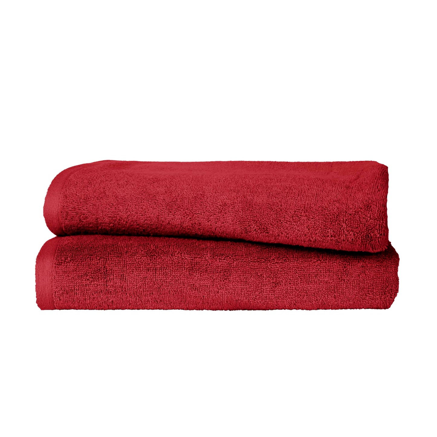 Ruggeri, Set 2 Bath Towels 70x140 cm, Cotton, Red