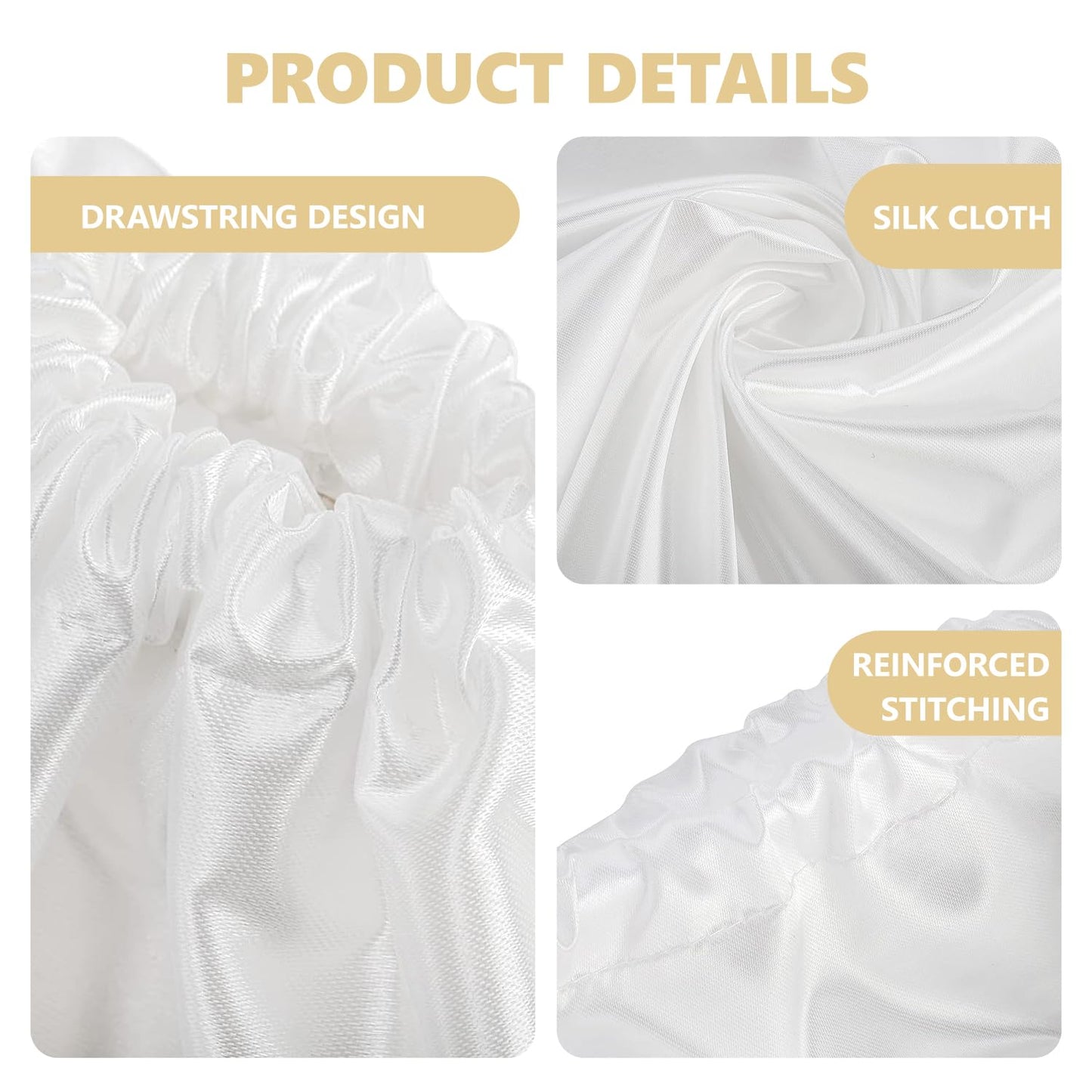 GXAHSOL 3 Pcs Dust Bags For Handbags, Stain Purse Dust Bags with Drawstring, 40 x 50 cm, Daily Travel Storage Bag, Soft Yet Durable, For Handbags