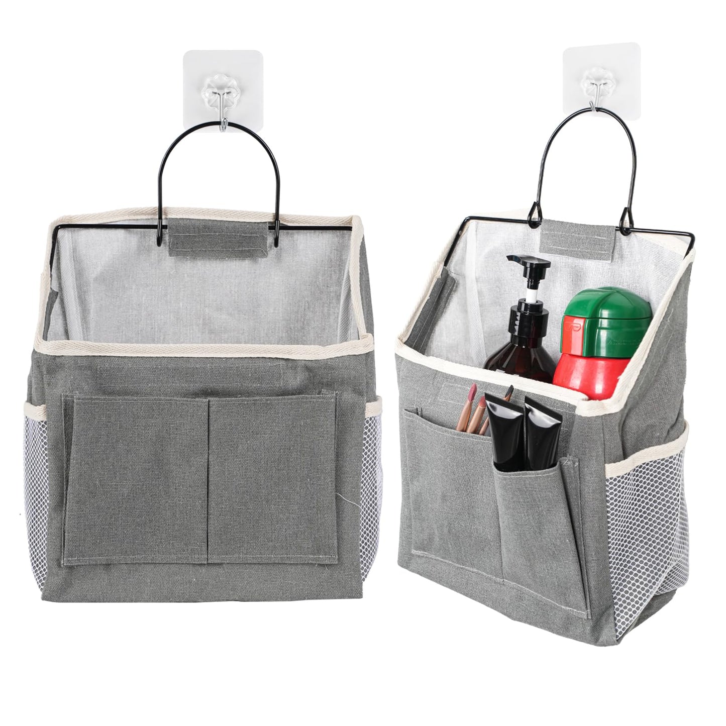 2 Pcs Wall Hanging Storage Bag, Foldable Hanging Storage Organiser