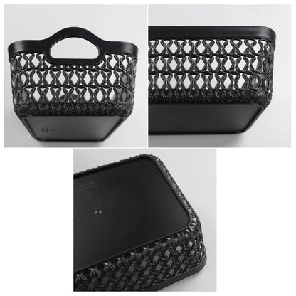 Dehouse Set of 12 Mini Plastic Storage Basket Tray, Black