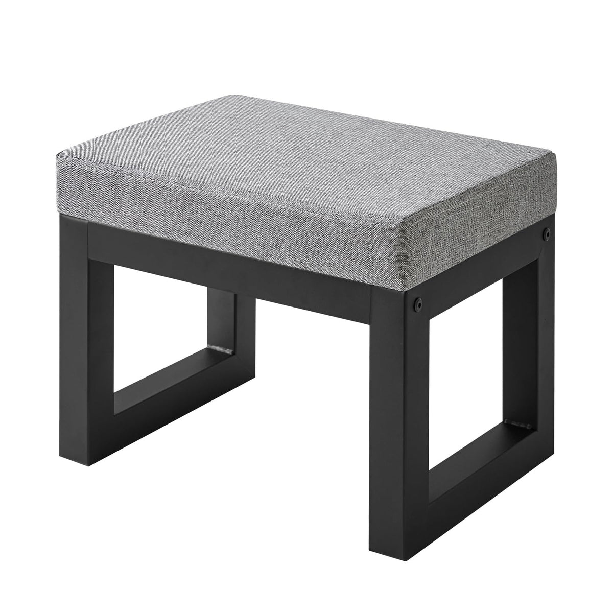 IBUYKE Small Foot Stool with Padded Seat, Pouffe Stool Change Shoe Footrest, Ottoman Footrest Extra Seating for Entryway for Living Room Bedroom