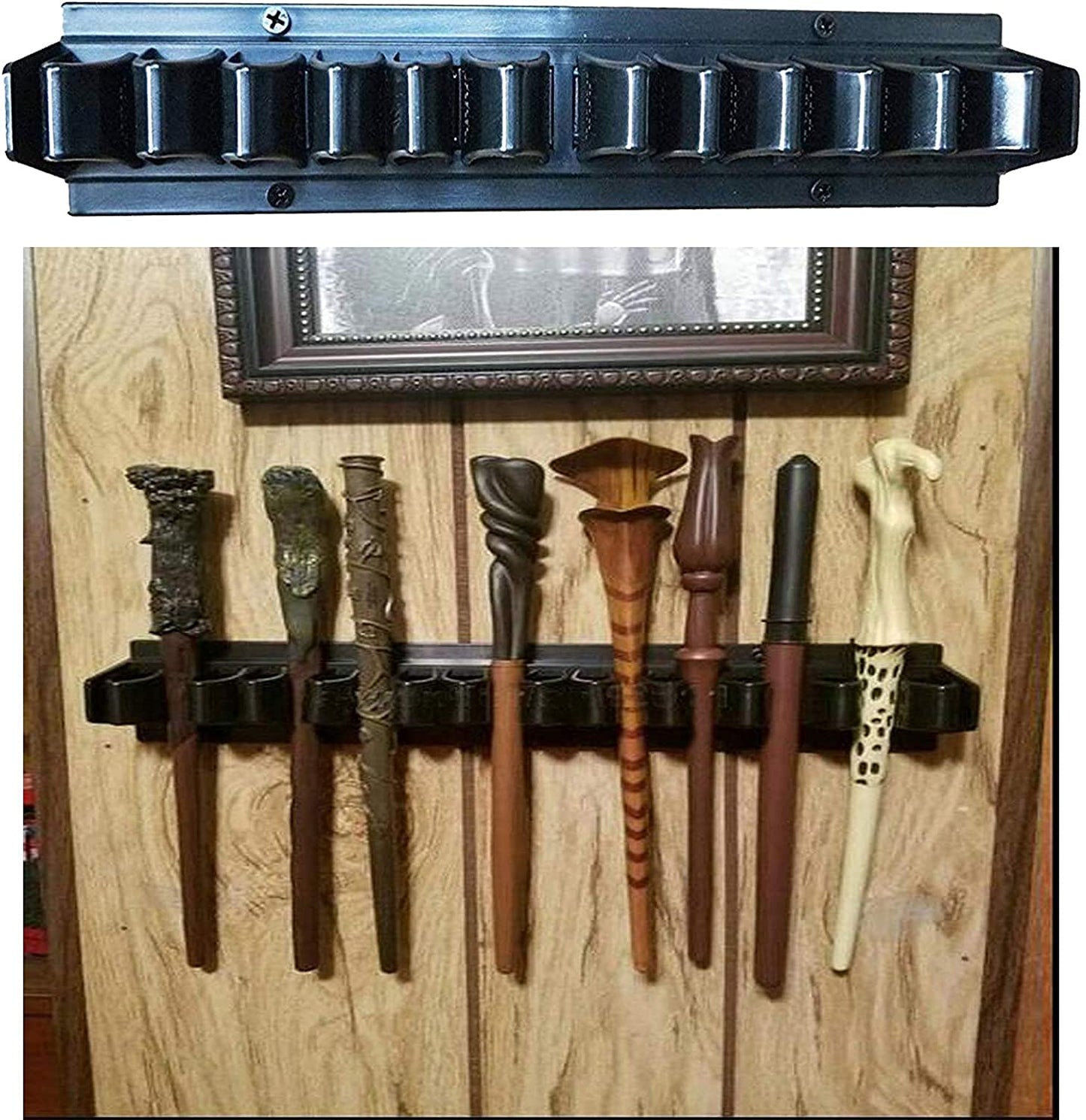 AUXPhome Holder Display Stand/Plastic Bracket Rack for 10 - Wand Collection , Wand Stand Display, Wand Holder Decoration （No Wand）