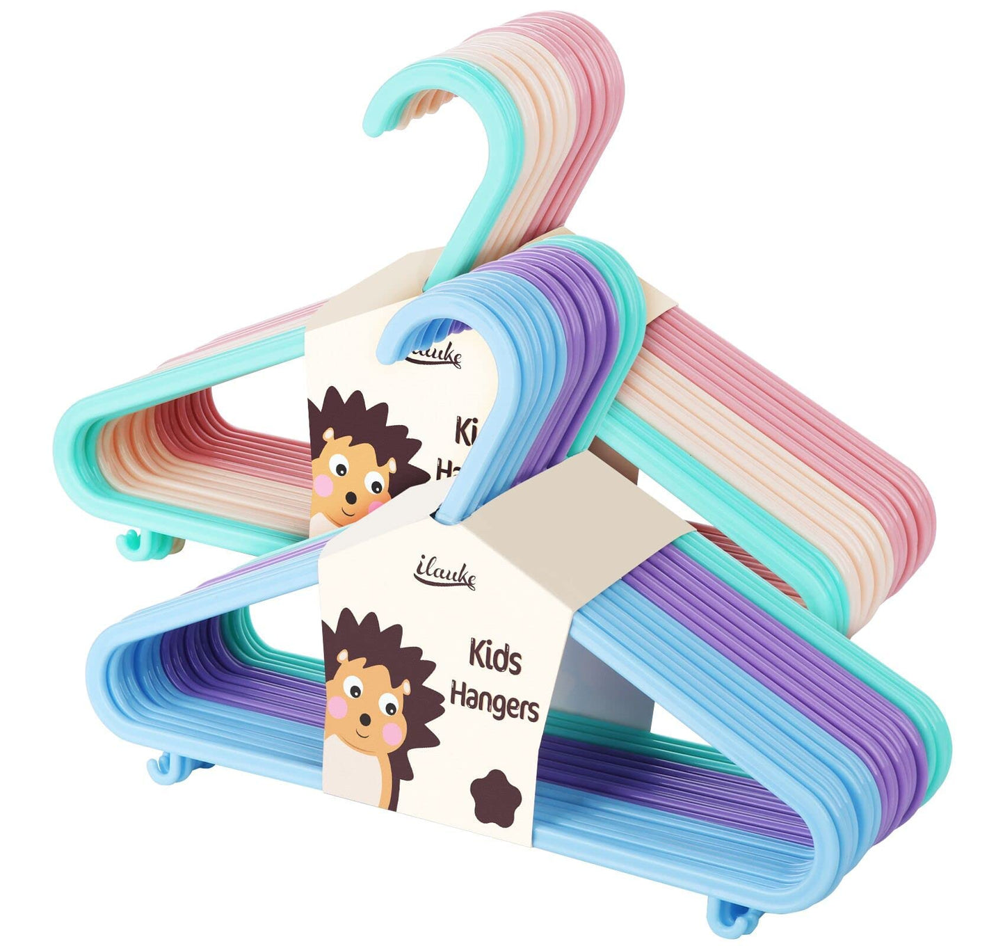 ilauke 40 Pack Kids Hangers with Little Hook