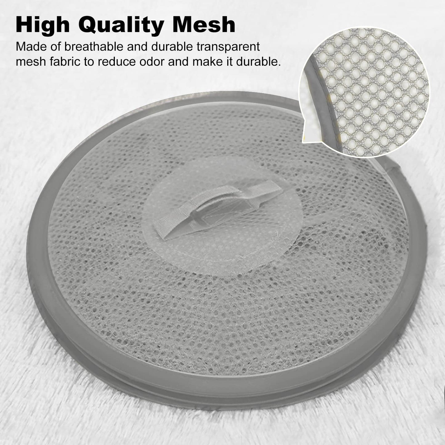 Hanging Mesh Storage Net, 4 Tier Compartments Foldable Hanging Soft Toy Storage Basket Mesh Storage Bag