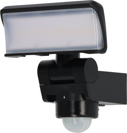 Brennenstuhl LED Security Light Outdoor with Motion Sensor WS 2050 SP (20W, 1680lm, IP44, 3000K, Warm White Light, 180 Angle of Detection with up to
