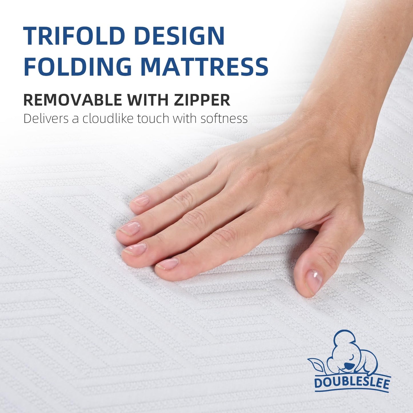 Doubleslee Folding Small Double Mattresses 4ft, 6 Inch Height 120x190x15cm