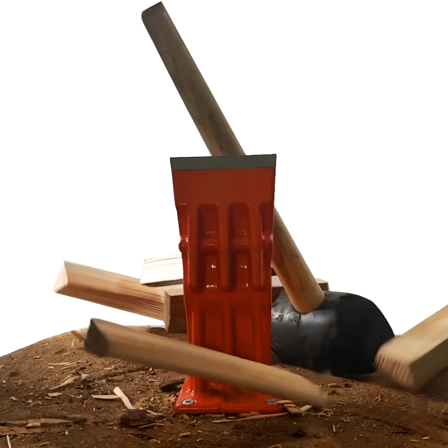 FOREST MASTER USAB 7" Manual Log Splitter for Firewood and Kindling Split with Ease - Small to Medium Logs - Compact and Portable - Ductile Cast Iron