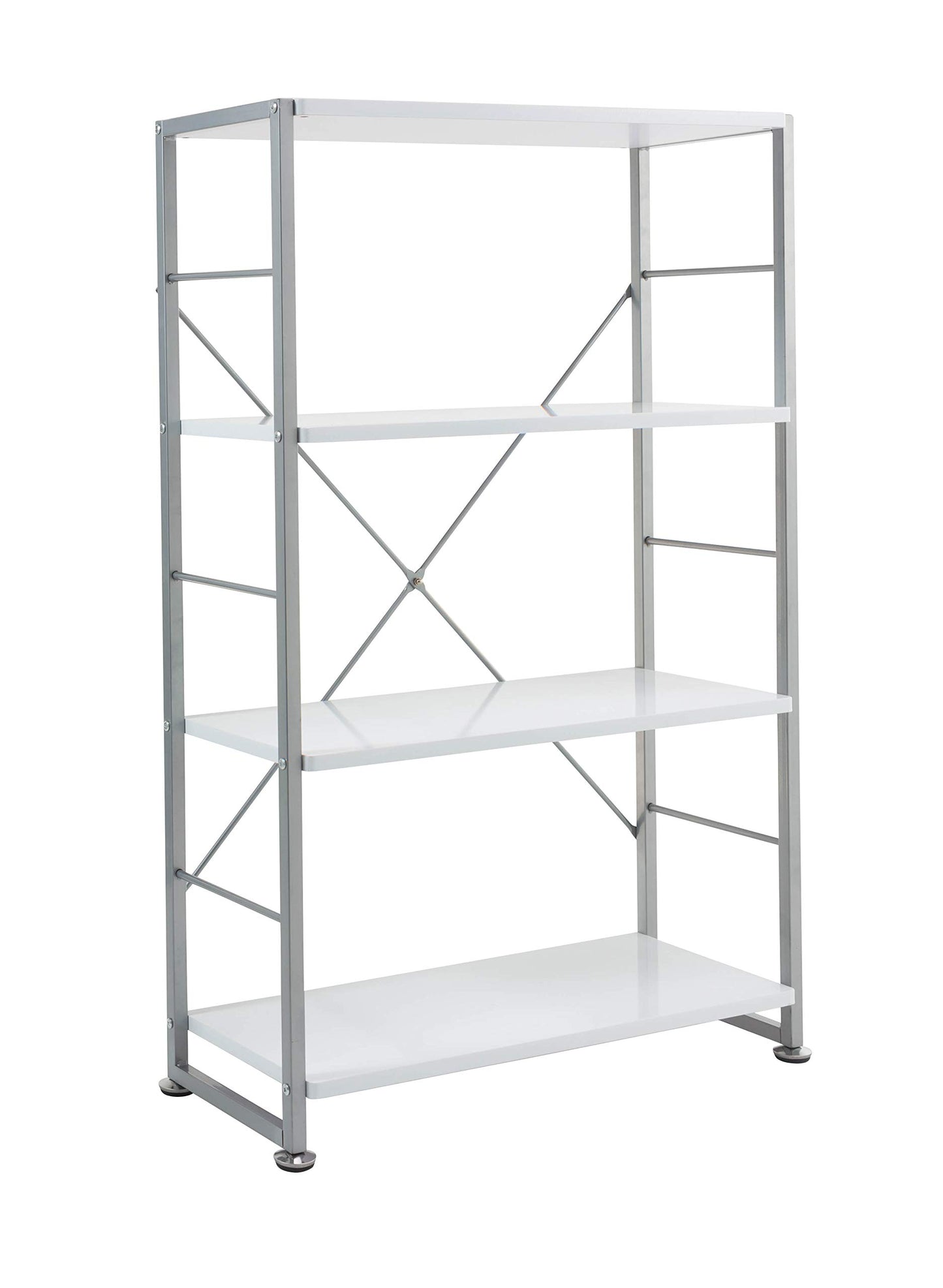 Alphason,ABC65043-WH,Cabrini White Modern Bookcase,White,1000x760x300mm