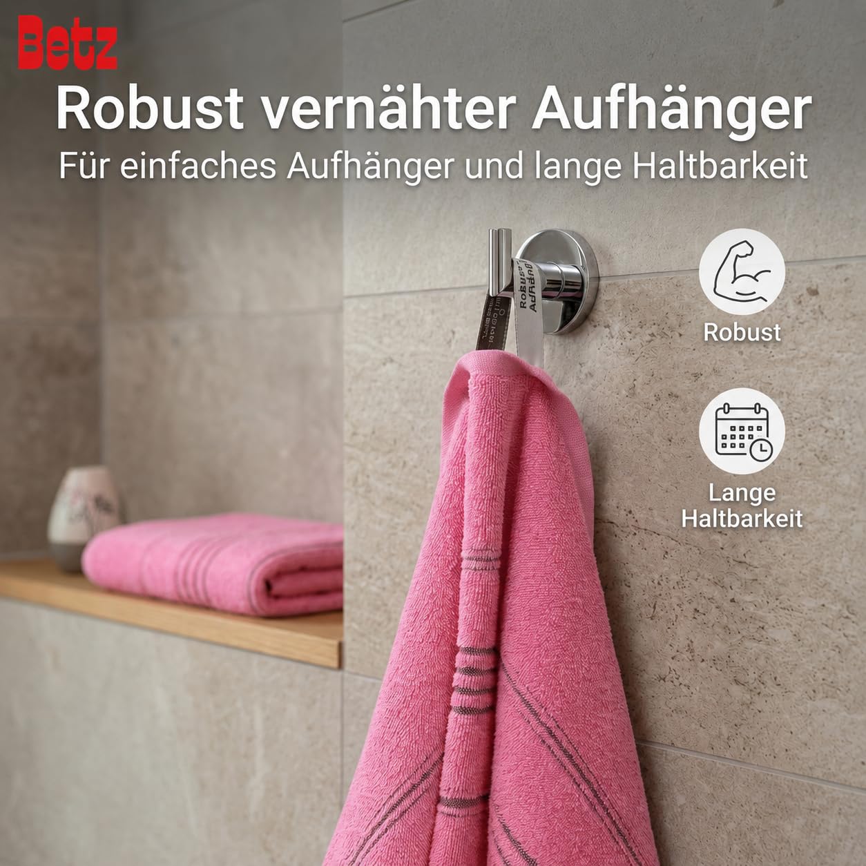 Betz XXL bath towel - large beach towel - sauna towel made of 100% cotton - beach towel - 90x180 cm – LINES colour fuchsia
